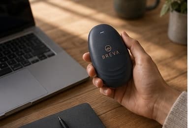 BREVA in hand, at your desk